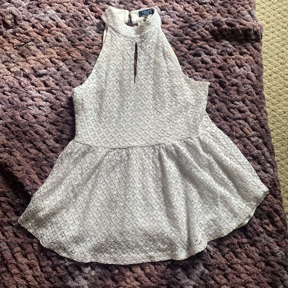 White Halter tank top - Picture 2 of 4